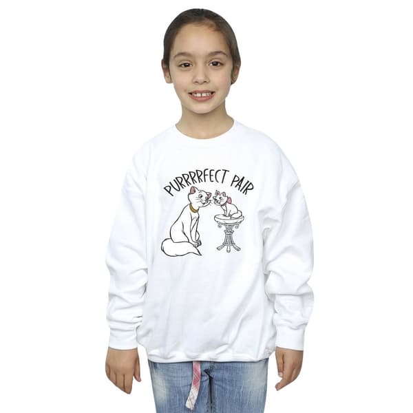 Disney Girls Aristokaterna Purrfect Pair Sweatshirt