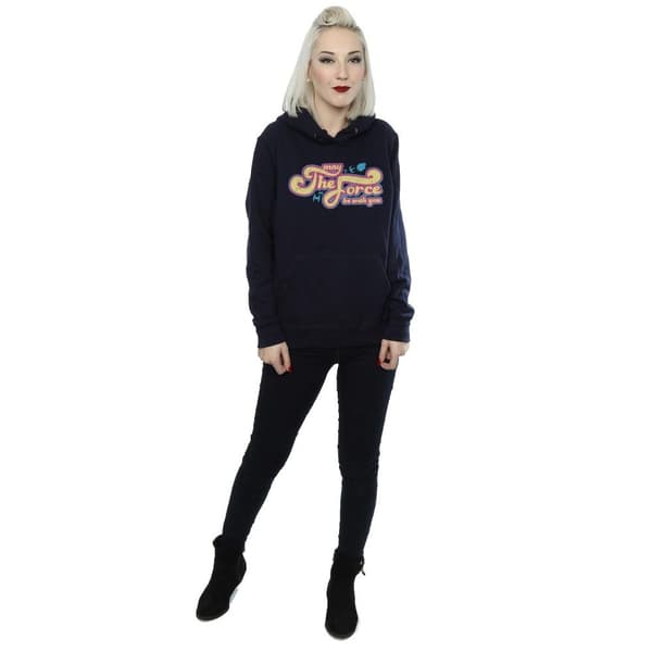 Star Wars Womens/Ladies 60´s May The Force Be With You - Huvtröja