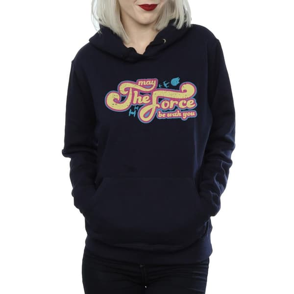 Star Wars Womens/Ladies 60´s May The Force Be With You - Huvtröja