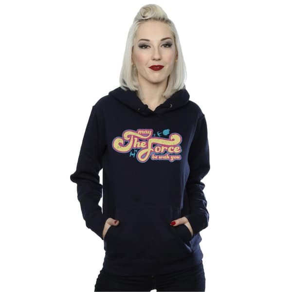 Star Wars Womens/Ladies 60´s May The Force Be With You - Huvtröja