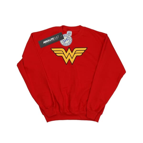 DC Comics Mens Wonder Woman Logo Sweatshirt