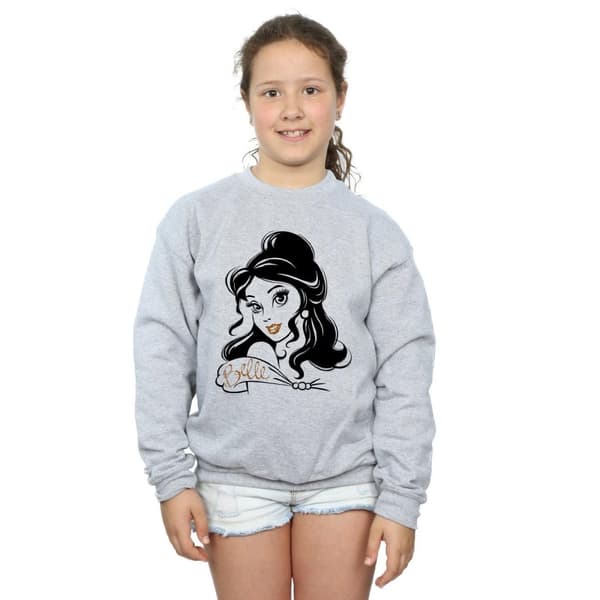 Disney Princess Girls Belle Sparkle Sweatshirt