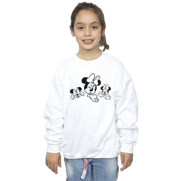 Disney Minnie Mouse Three Faces-tröja för flickor