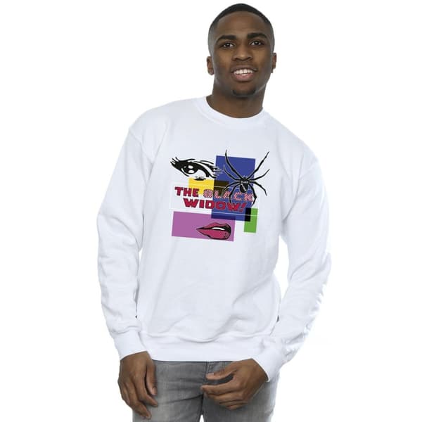 Marvel Mens Black Widow Pop Art Sweatshirt