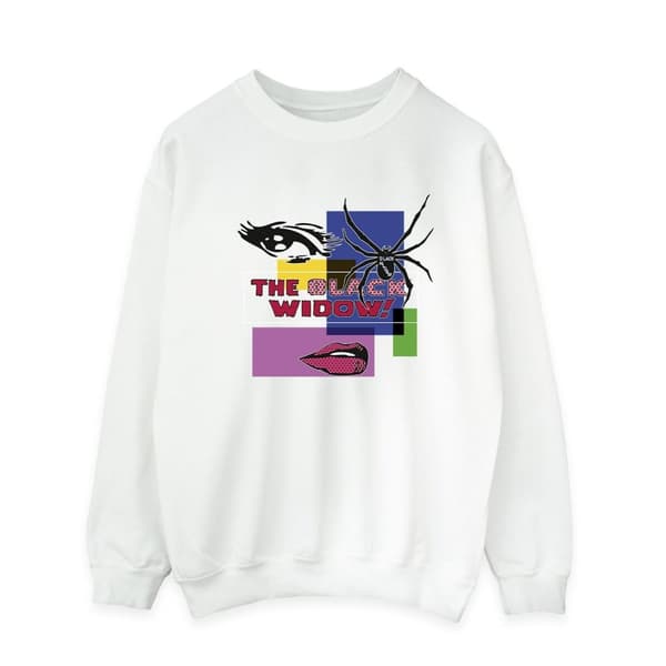 Marvel Mens Black Widow Pop Art Sweatshirt