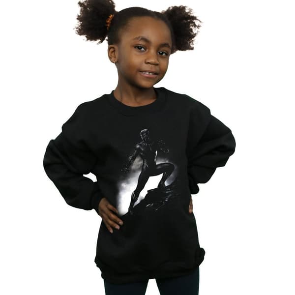 Marvel Girls Black Panther Standing Pose Sweatshirt
