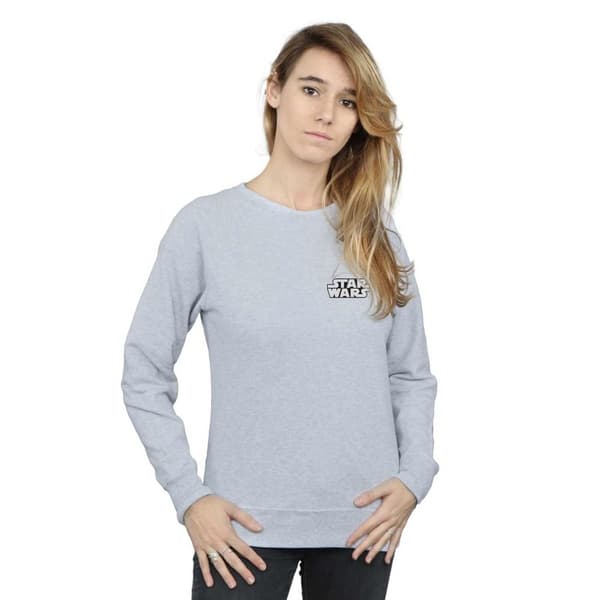 Star Wars Sweatshirt med logobadge för damer/kvinnor
