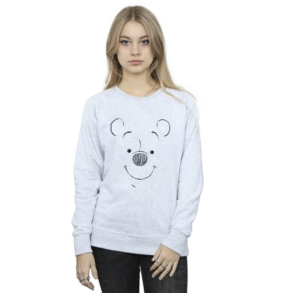 Disney Dam/kvinnor Winnie The Pooh Winnie The Pooh Face Sweatshirt