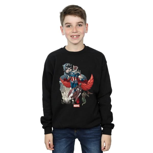 Marvel Boys Captain America Falcon Evolution Sweatshirt
