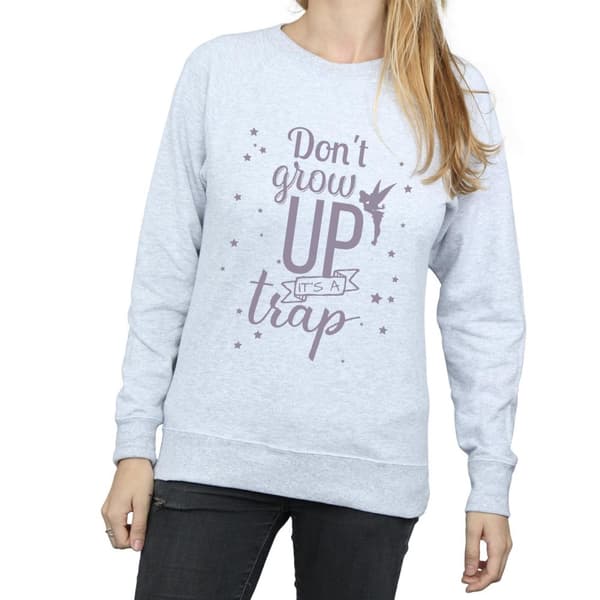 Disney Dam/kvinnor Tingeling Don´t Grow Up Sweatshirt
