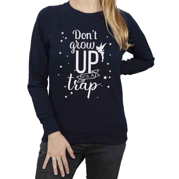 Disney Dam/kvinnor Tingeling Don´t Grow Up Sweatshirt