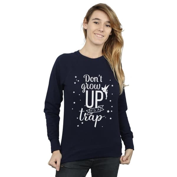 Disney Dam/kvinnor Tingeling Don´t Grow Up Sweatshirt
