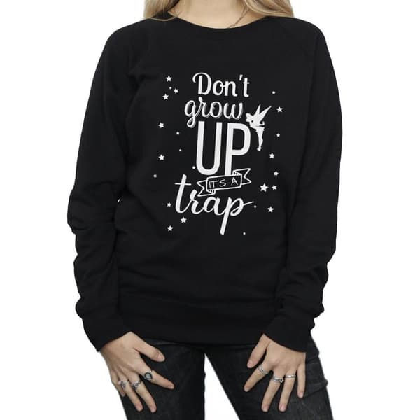 Disney Dam/kvinnor Tingeling Don´t Grow Up Sweatshirt