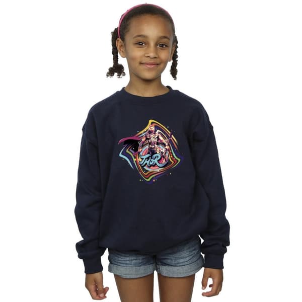 Marvel Girls Thor Love And Thunder Thor Swirl Sweatshirt