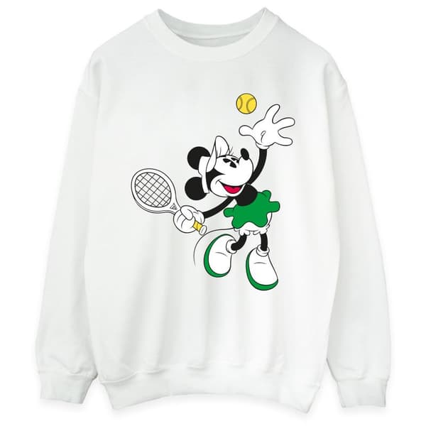 Disney Dam/Tjej Minnie Mouse Tennis Sweatshirt White L