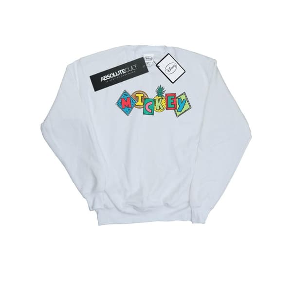 Disney Womens/Ladies Mickey Mouse Fruit Blocks Sweatshirt