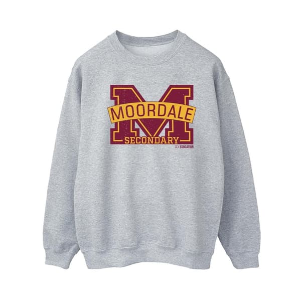 Netflix Womens/Ladies Sex Education Moordale Cracked M Logo 2 Sweatshirt