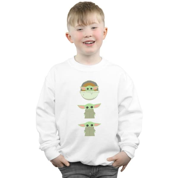 Star Wars Boys The Mandalorian The Child Posing Sweatshirt