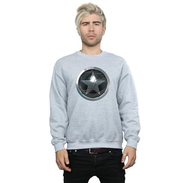 Marvel Mens The Falcon And The Winter Soldier - Sweatshirt med bröststjärna