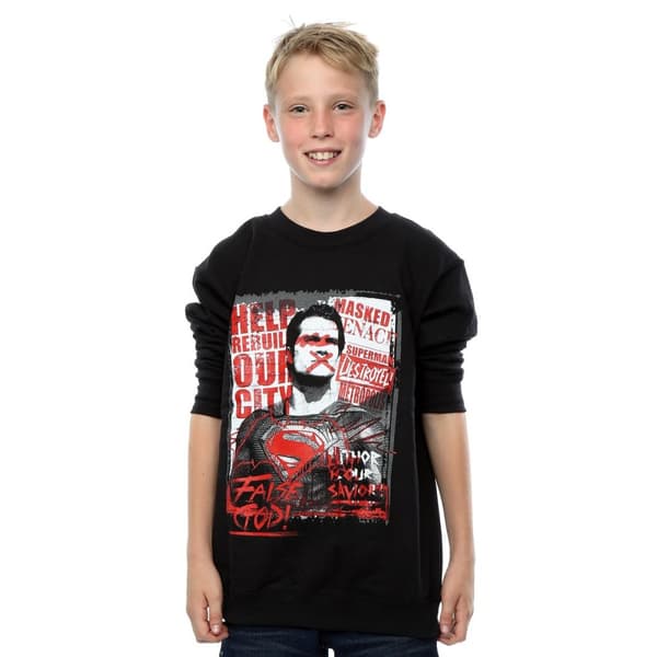 DC Comics Boys Batman v Superman False God Sweatshirt