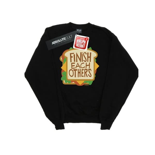 Disney Mens Wreck It Ralph Anna´s Shirt Sweatshirt Black M