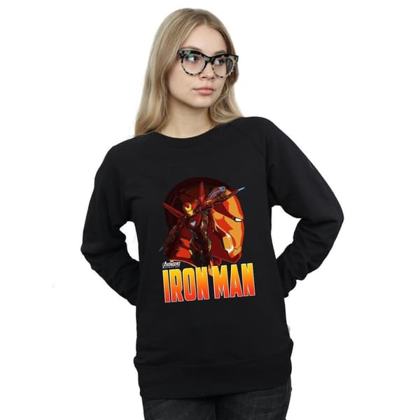 Marvel Womens/Ladies Avengers Infinity War Iron Man Character Sweatshirt