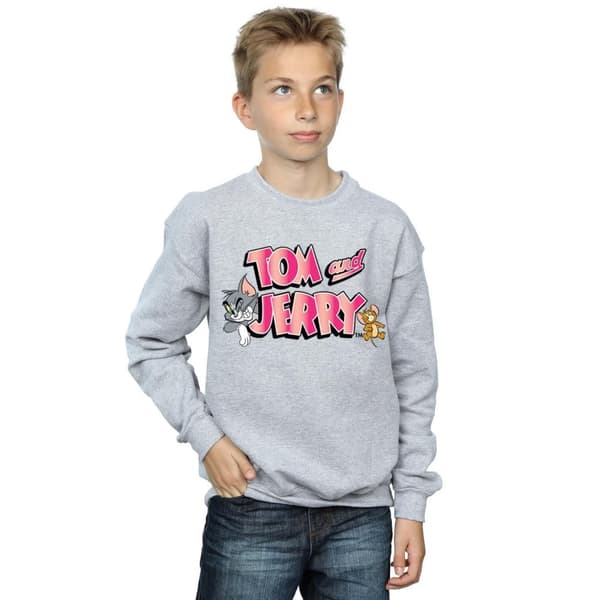 Tom And Jerry Boys Gradient Logo Sweatshirt