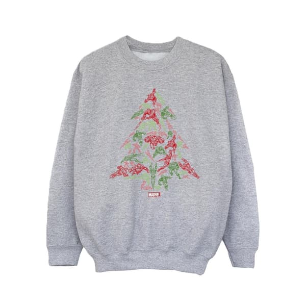 Marvel Girls Avengers Christmas Tree Sweatshirt