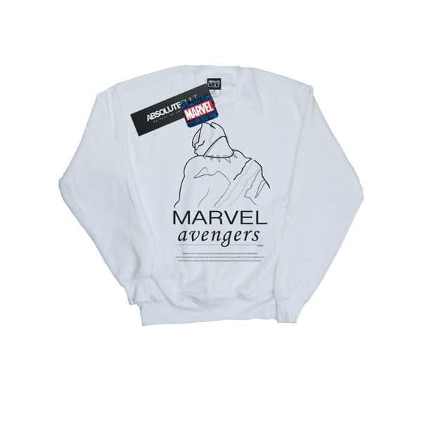 Marvel Boys Black Panther Single Line Sweatshirt