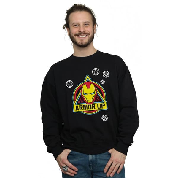 Marvel Sweatshirt med Iron Man-märke i rustning
