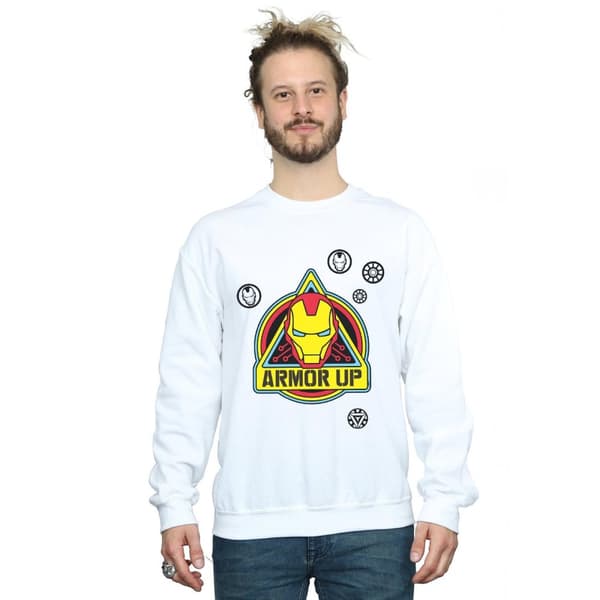 Marvel Sweatshirt med Iron Man-märke i rustning