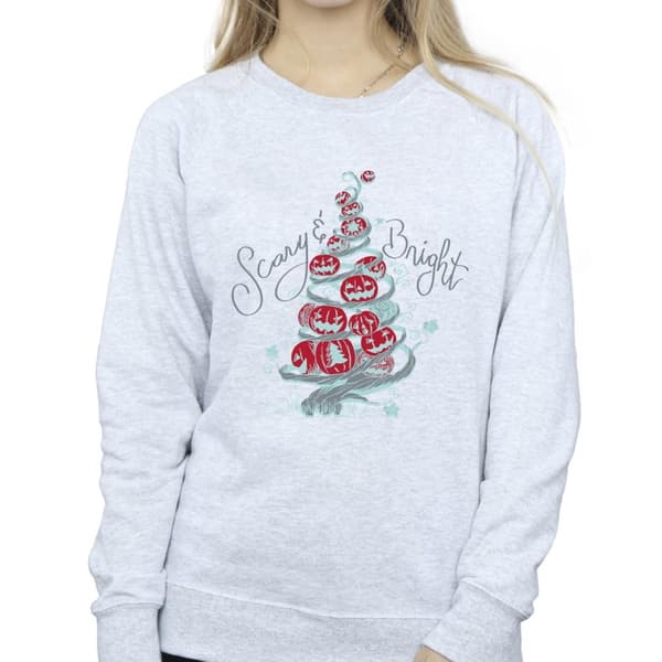 Disney Womens/Ladies The Nightmare Before Christmas Scary & Bright Sweatshirt