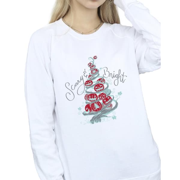 Disney Womens/Ladies The Nightmare Before Christmas Scary & Bright Sweatshirt