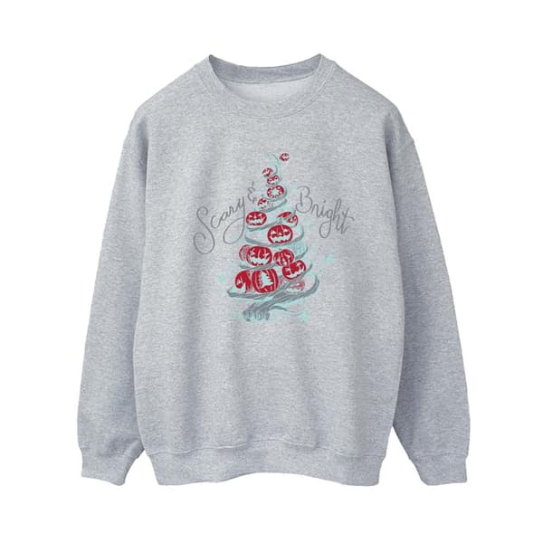 Disney Womens/Ladies The Nightmare Before Christmas Scary & Bright Sweatshirt