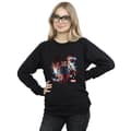 Miniatyrbild 2 av 3: Marvel Dam/kvinnor Captain America Sam Wilson Shield Breakthrough Sweatshirt