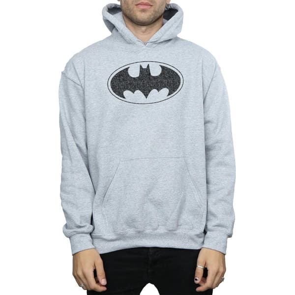 DC Comics Mens Batman One Colour Logo Hoodie