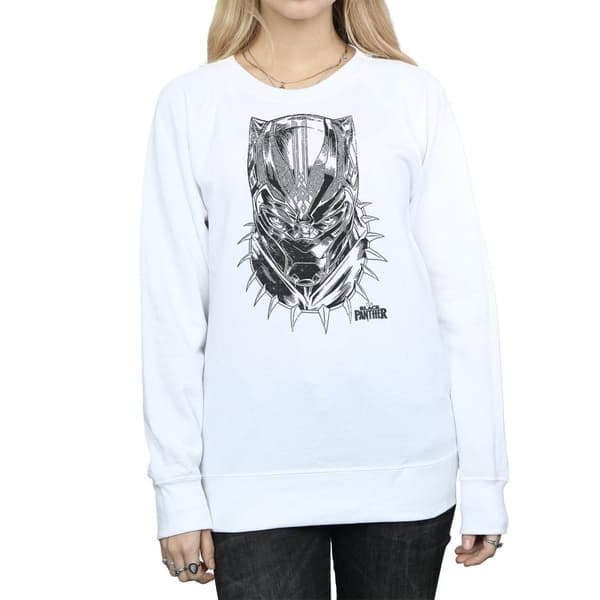 Marvel Svarta pantern Spray Headshot Sweatshirt - dam/dam