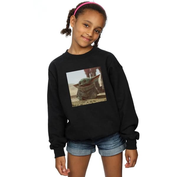 Star Wars Girls The Mandalorian The Child Scene Sweatshirt