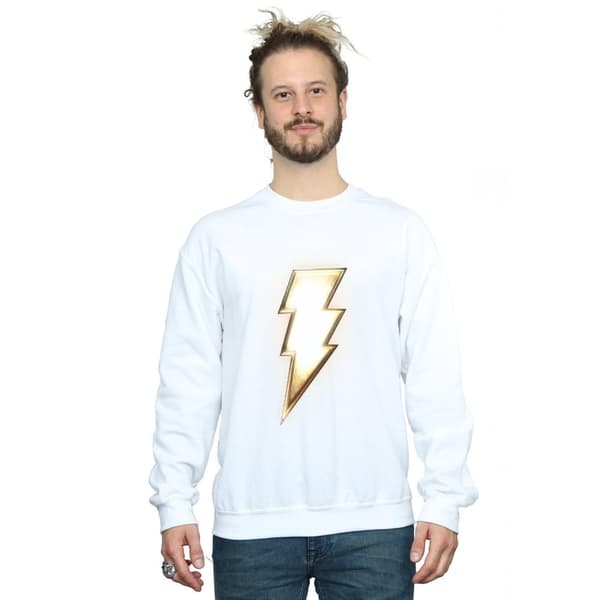 DC Comics Sweatshirt med Shazam Bolt-logga för herrar