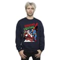 Miniatyrbild 2 av 3: DC Comics Mens Superman Santa Comic Sweatshirt
