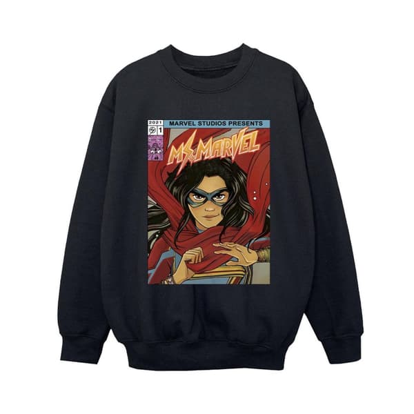 Marvel Pojkar Ms Marvel Comic Poster Sweatshirt