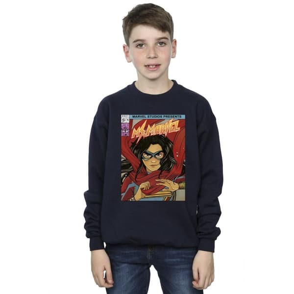 Marvel Pojkar Ms Marvel Comic Poster Sweatshirt