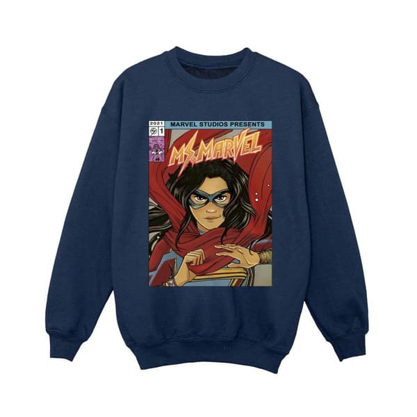 Marvel Pojkar Ms Marvel Comic Poster Sweatshirt