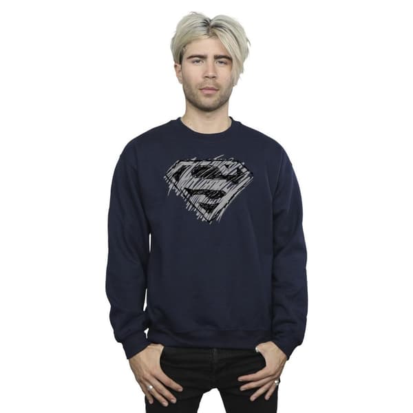 DC Comics Mens Superman Logo Sketch Sweatshirt