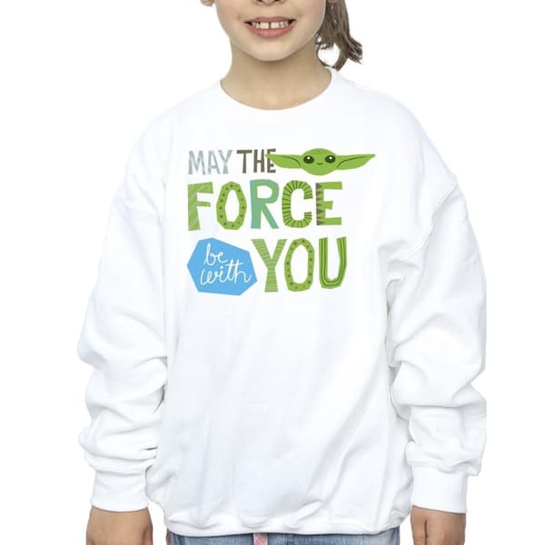 Star Wars Girls The Mandalorian May The Force Be With You Sweatshirt