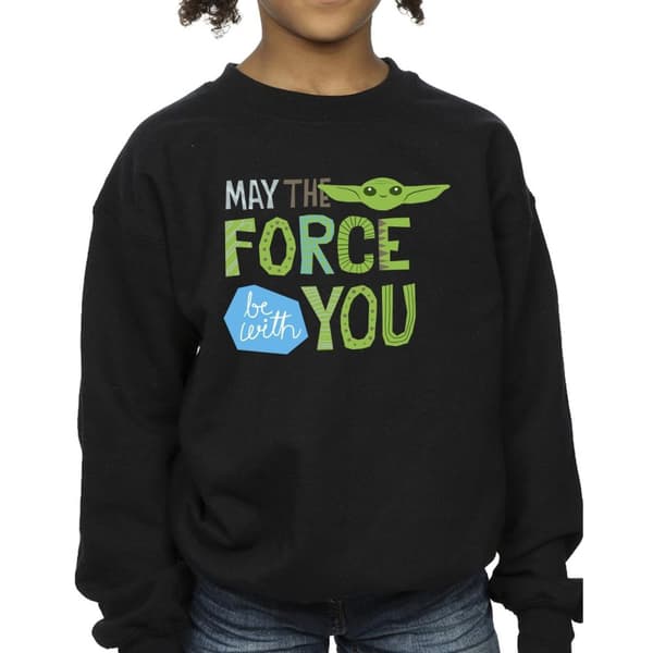 Star Wars Girls The Mandalorian May The Force Be With You Sweatshirt