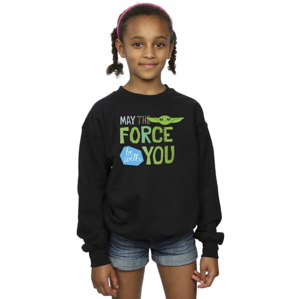 Star Wars Girls The Mandalorian May The Force Be With You Sweatshirt