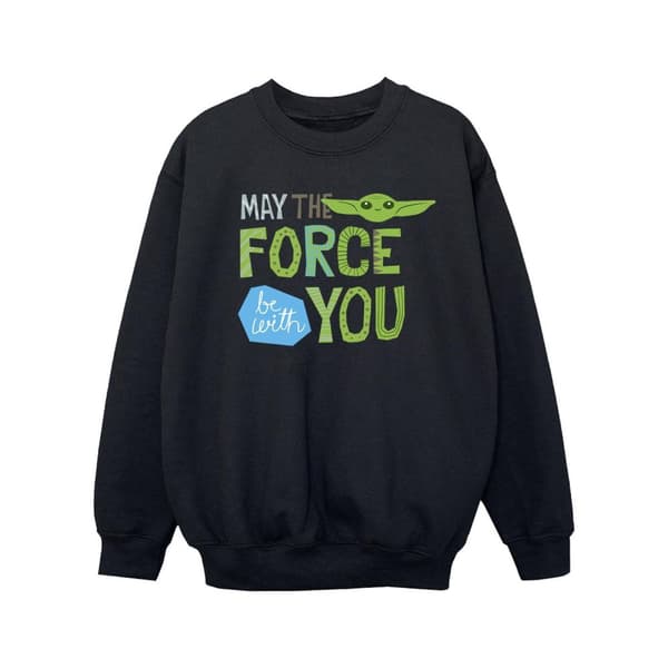 Star Wars Girls The Mandalorian May The Force Be With You Sweatshirt