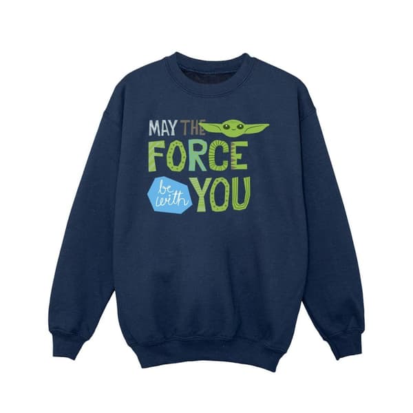 Star Wars Girls The Mandalorian May The Force Be With You Sweatshirt