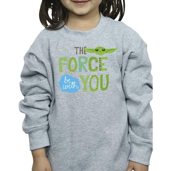 Star Wars Girls The Mandalorian May The Force Be With You Sweatshirt